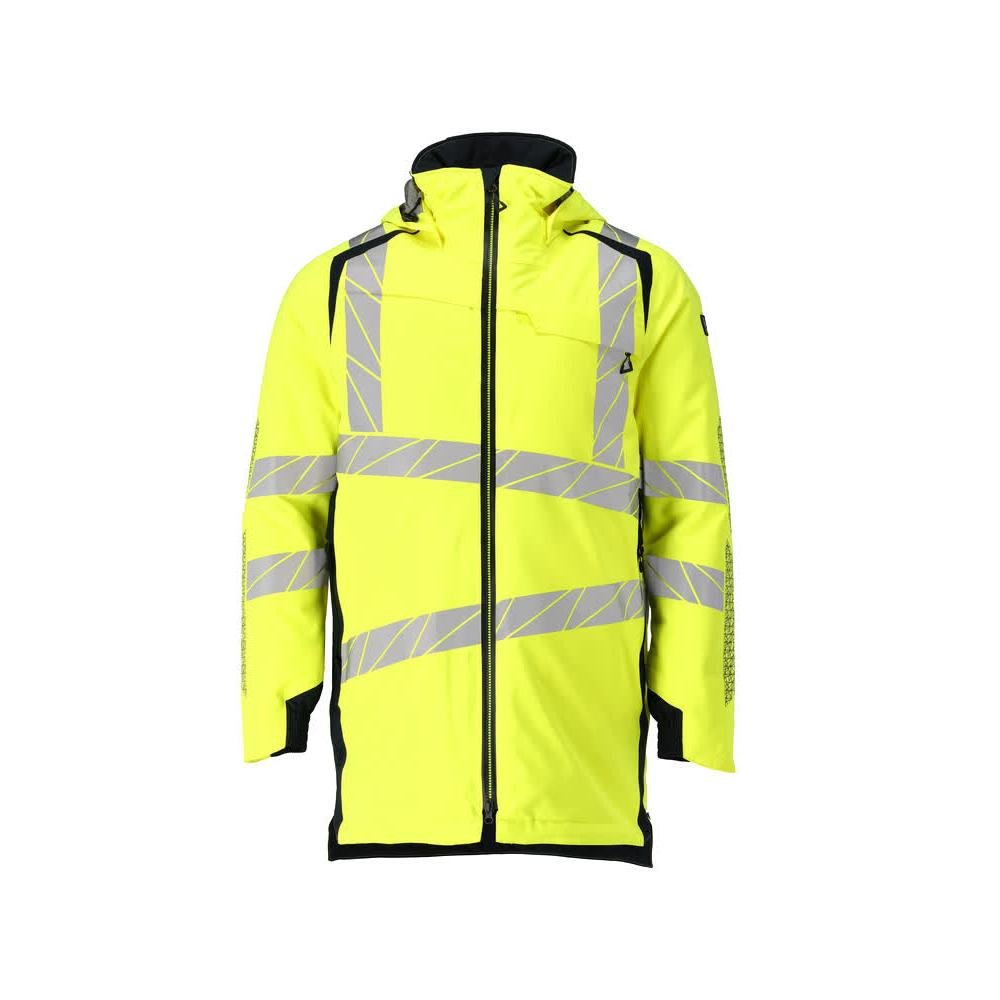 Parka CLIMASCOT® foderato, parka leggero, alta visibilità giallo/nero-blu