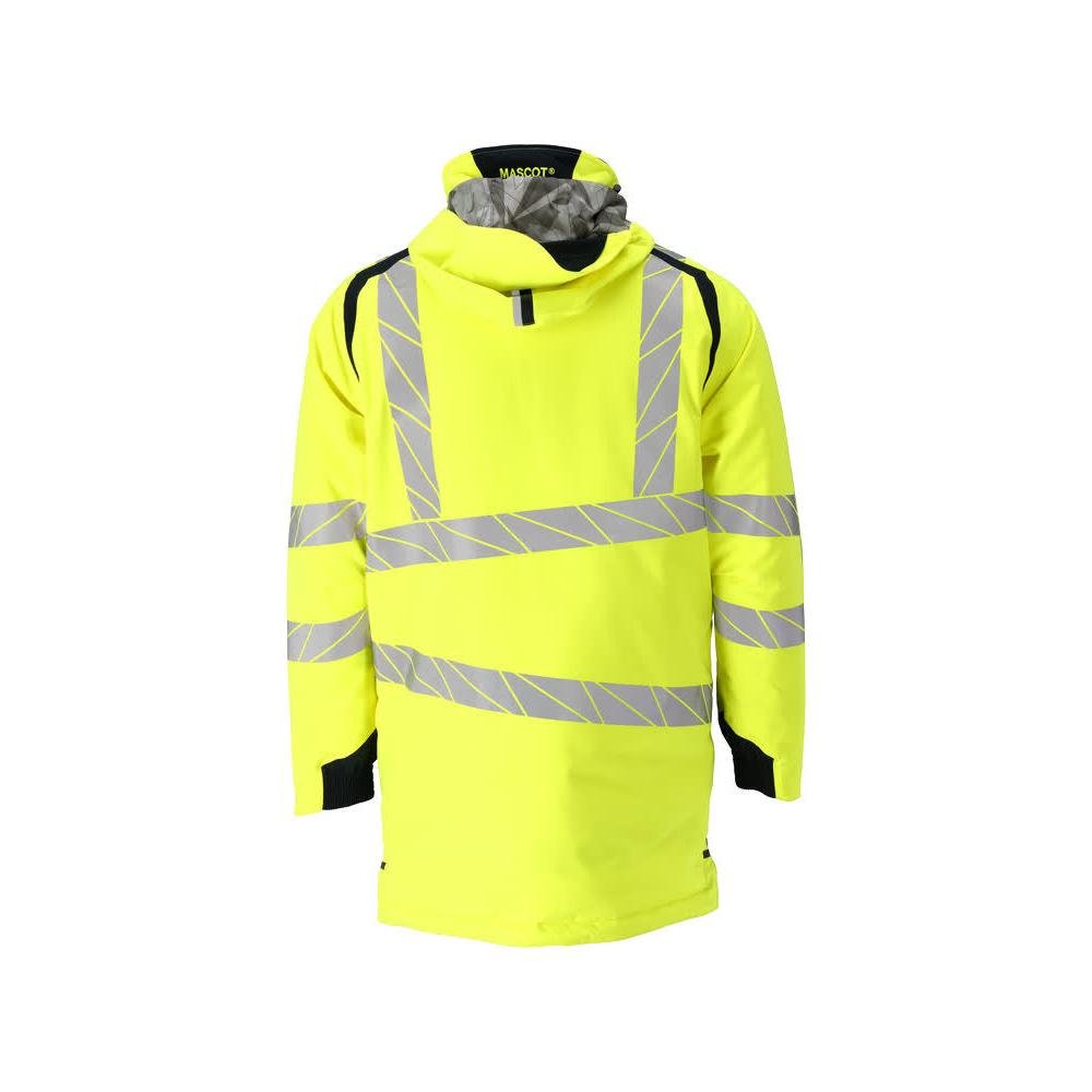 Parka CLIMASCOT® foderato, parka leggero, alta visibilità giallo/nero-blu