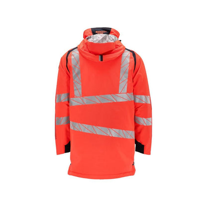 Parka CLIMASCOT® fodera, parka leggero, rosso alta visibilità/nero-blu