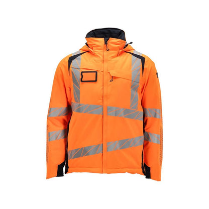 Giacca invernale CLIMASCOT®, giacca invernale leggera, alta visibilità arancione/nero-blu