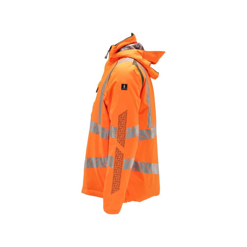 Giacca invernale CLIMASCOT®, giacca invernale leggera, arancione ad alta visibilità/verde muschio