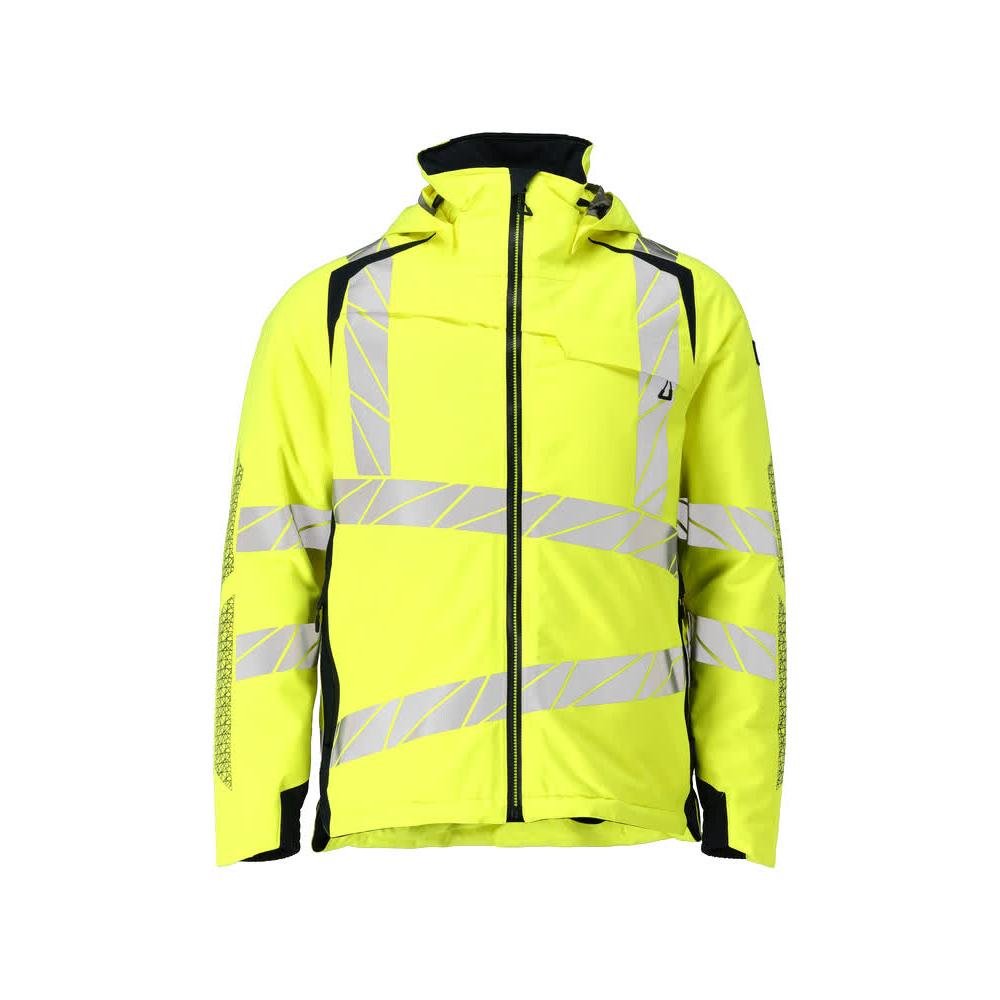 Giacca invernale CLIMASCOT®, giacca invernale leggera, alta visibilità giallo/nero-blu