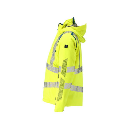 Giacca invernale CLIMASCOT®, giacca invernale leggera, giallo/petrolio scuro ad alta visibilità