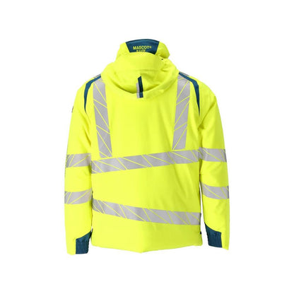 Giacca invernale CLIMASCOT®, giacca invernale leggera, giallo/petrolio scuro ad alta visibilità