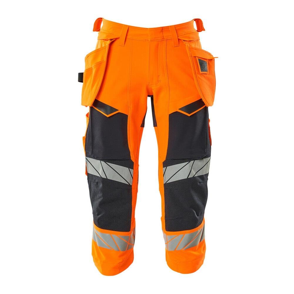 Pantaloni a tre quarti, tasche appese, pantaloni a tre quarti stretch