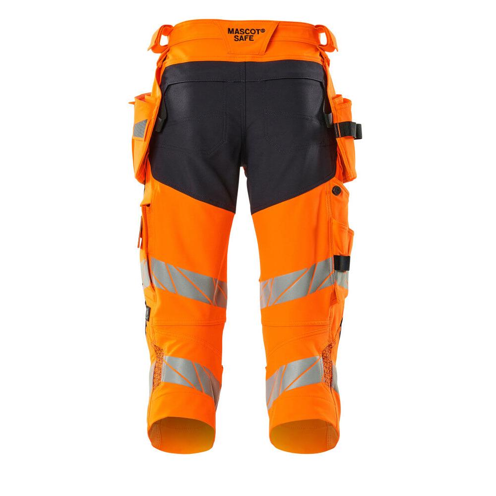 Pantaloni a tre quarti, tasche appese, pantaloni a tre quarti stretch