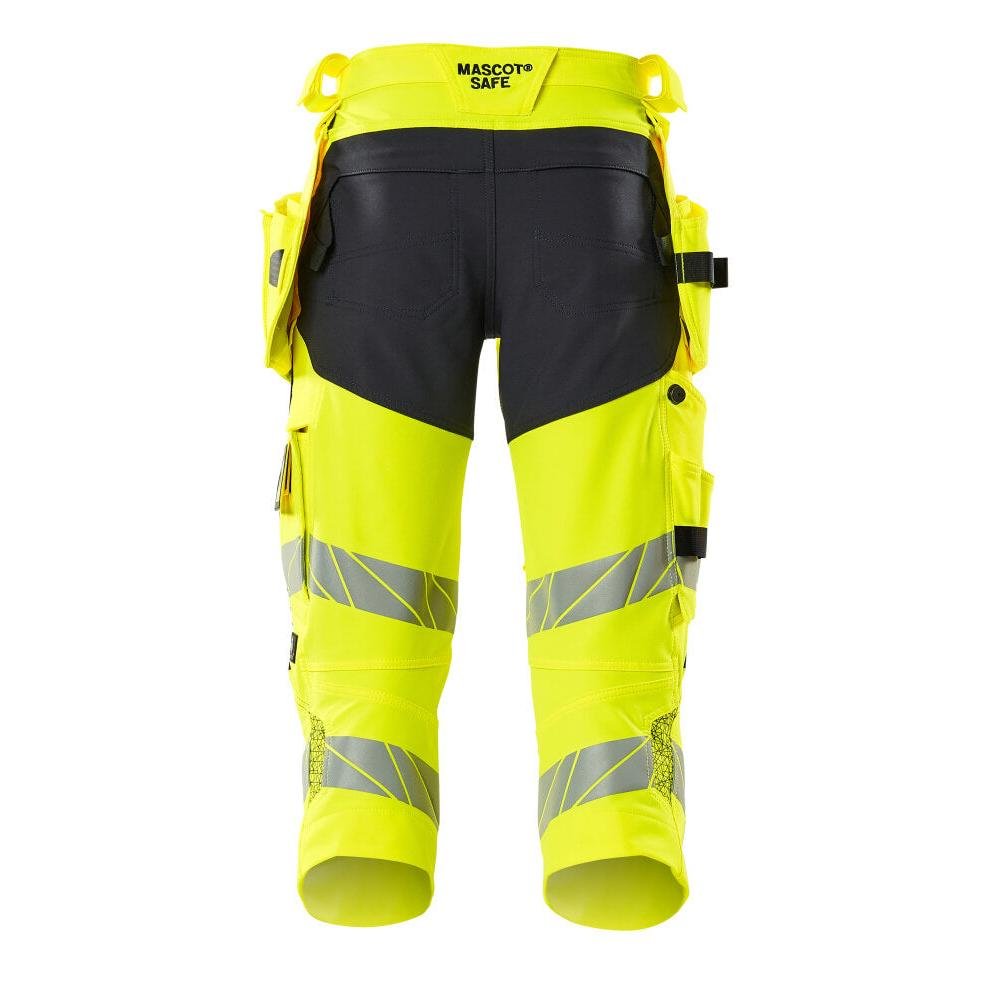 Pantaloni a tre quarti, tasche appese, pantaloni a tre quarti stretch