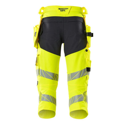 Pantaloni a tre quarti, tasche appese, pantaloni a tre quarti stretch