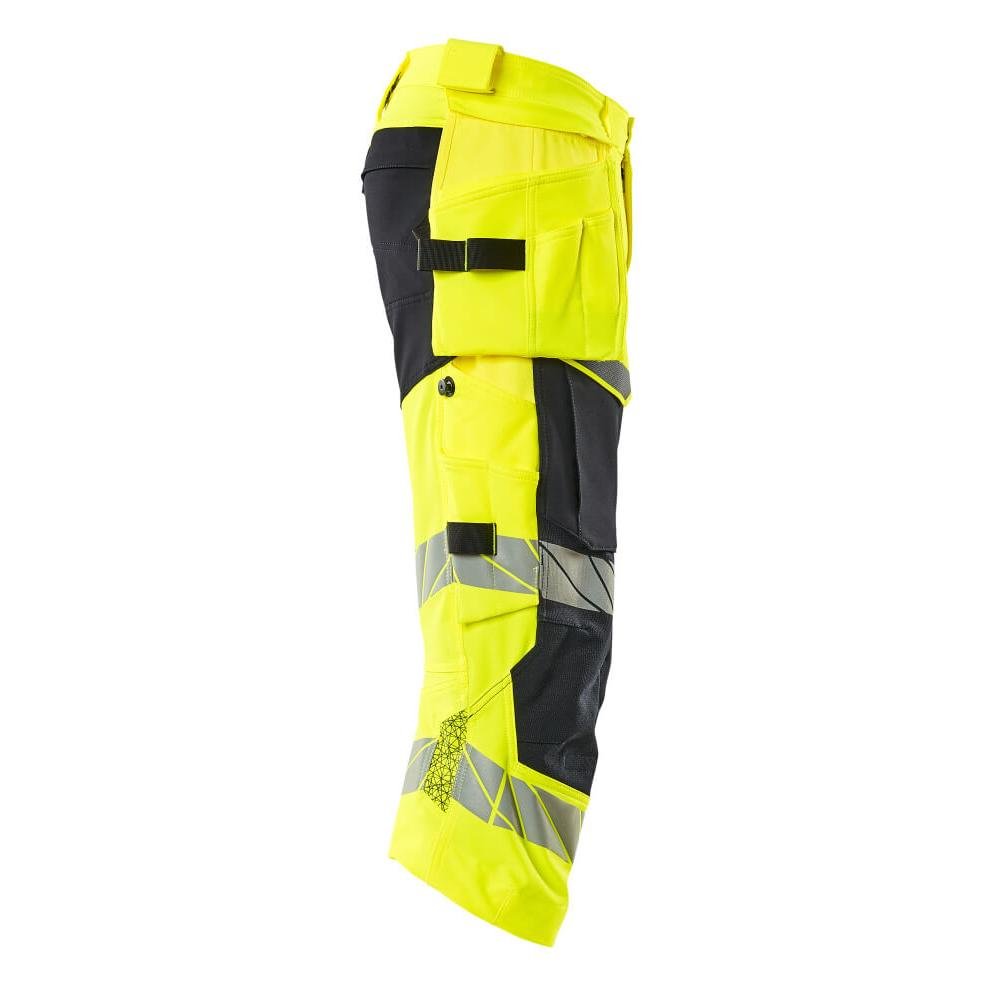 Pantaloni a tre quarti, tasche appese, pantaloni a tre quarti stretch