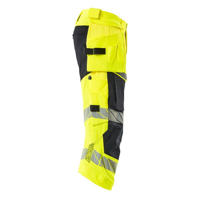 Pantaloni a tre quarti, tasche appese, pantaloni a tre quarti stretch