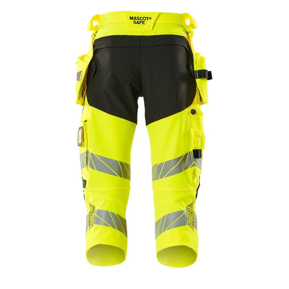 Pantaloni a tre quarti, tasche appese, pantaloni a tre quarti stretch