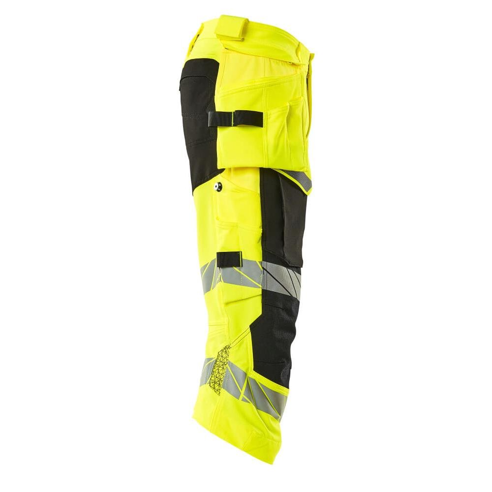 Pantaloni a tre quarti, tasche appese, pantaloni a tre quarti stretch