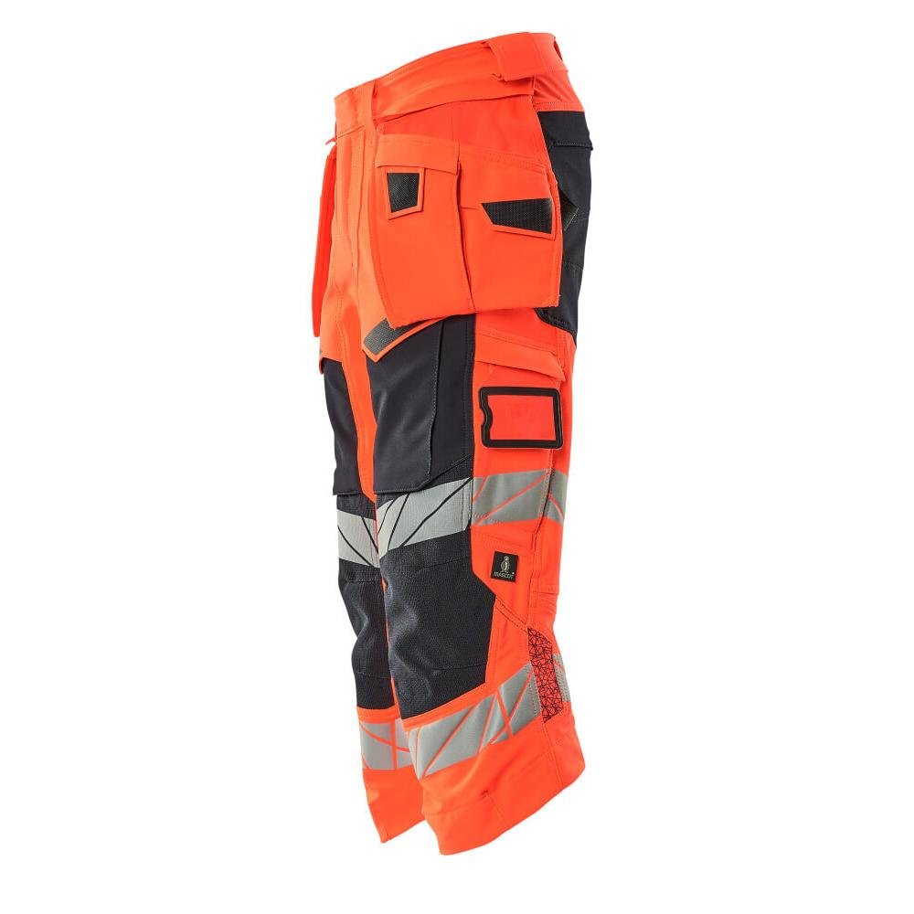 Pantaloni a tre quarti, tasche appese, pantaloni a tre quarti stretch