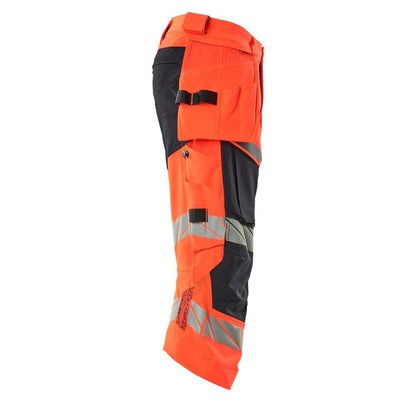 Pantaloni a tre quarti, tasche appese, pantaloni a tre quarti stretch
