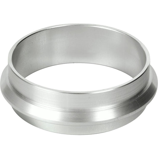 Ein silberner Metallring, leicht konisch mit einer glatten, polierten Oberfläche, ähnlich der Duni GmbH Kassette DF5 ø 90 mm Silber (1 Stück).