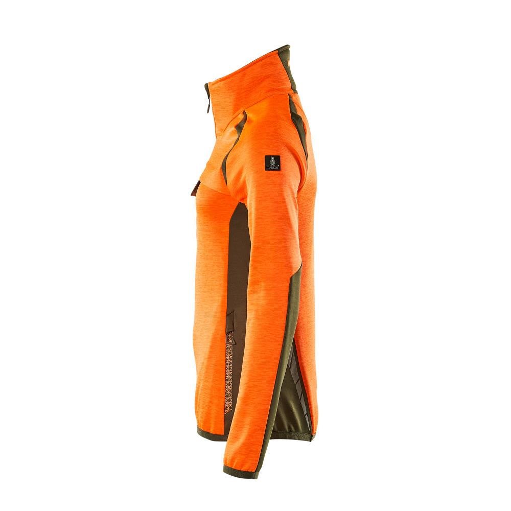 Maglia in pile con cerniera corta, giacca in micropile da donna