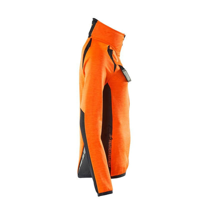 Pullover in pile con zip, giacca in micropile da donna