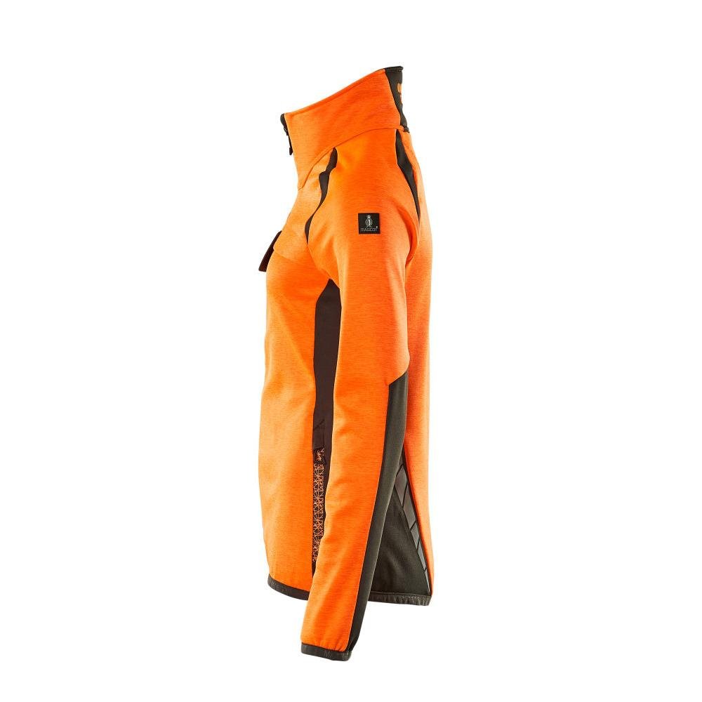 Pullover in pile con zip, giacca in micropile da donna
