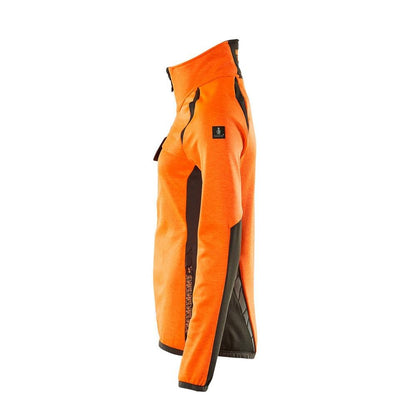 Pullover in pile con zip, giacca in micropile da donna