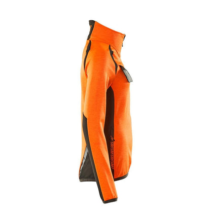 Pullover in pile con zip, giacca in micropile da donna