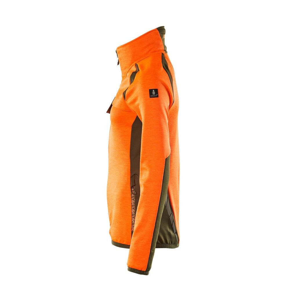 Pullover in pile con zip, giacca in micropile da donna