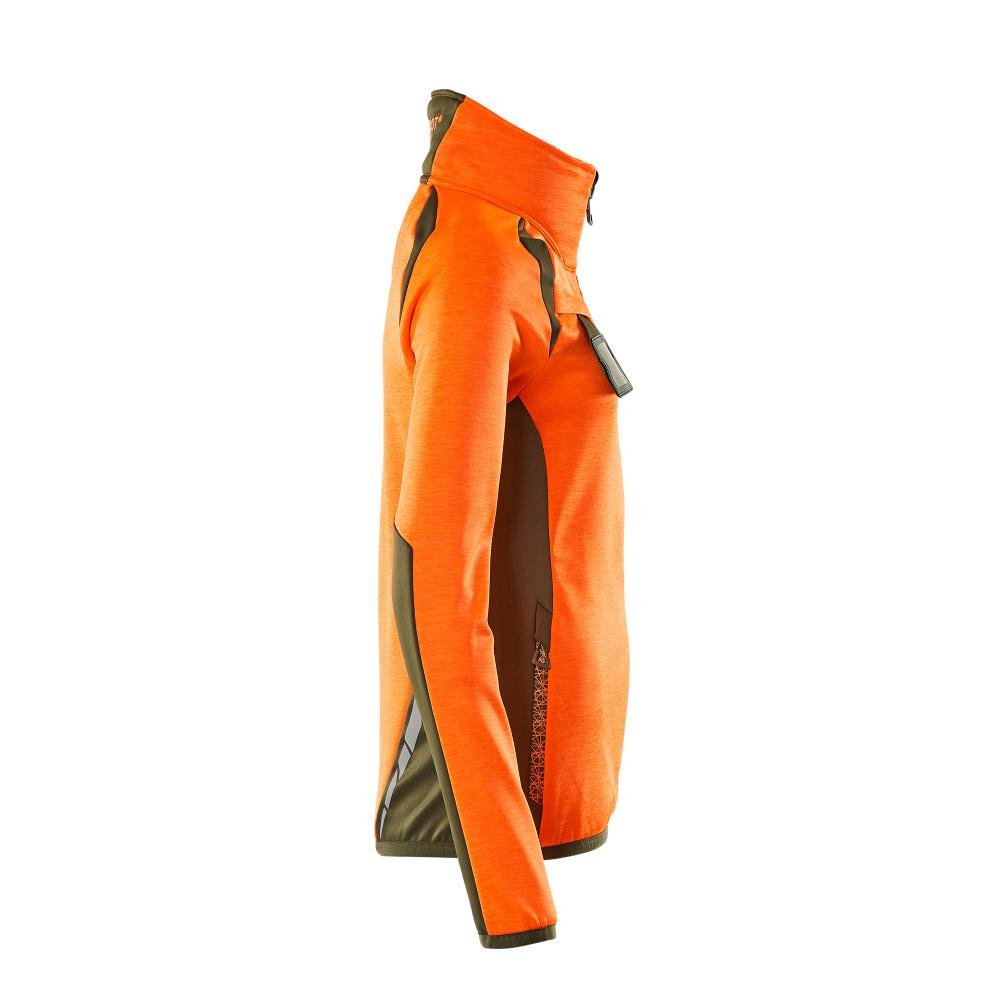 Pullover in pile con zip, giacca in micropile da donna