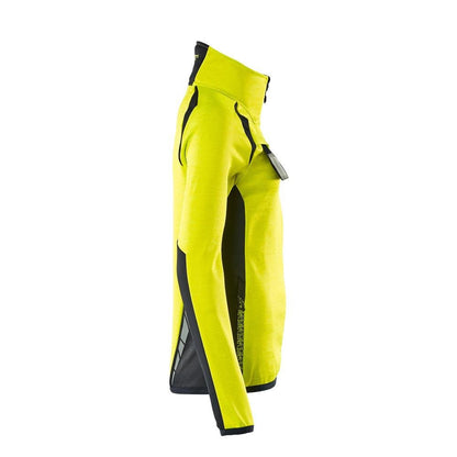 Pullover in pile con zip, giacca in micropile da donna