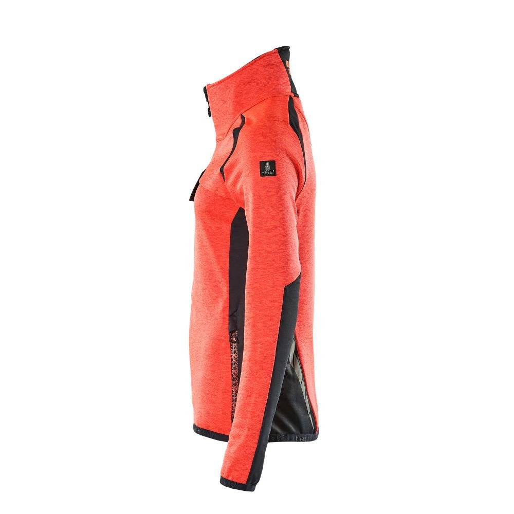 Pullover in pile con zip, giacca in micropile da donna