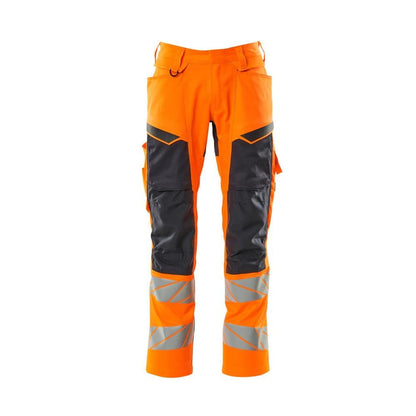 Pantaloni con tasche al ginocchio, pantaloni con inserti elasticizzati