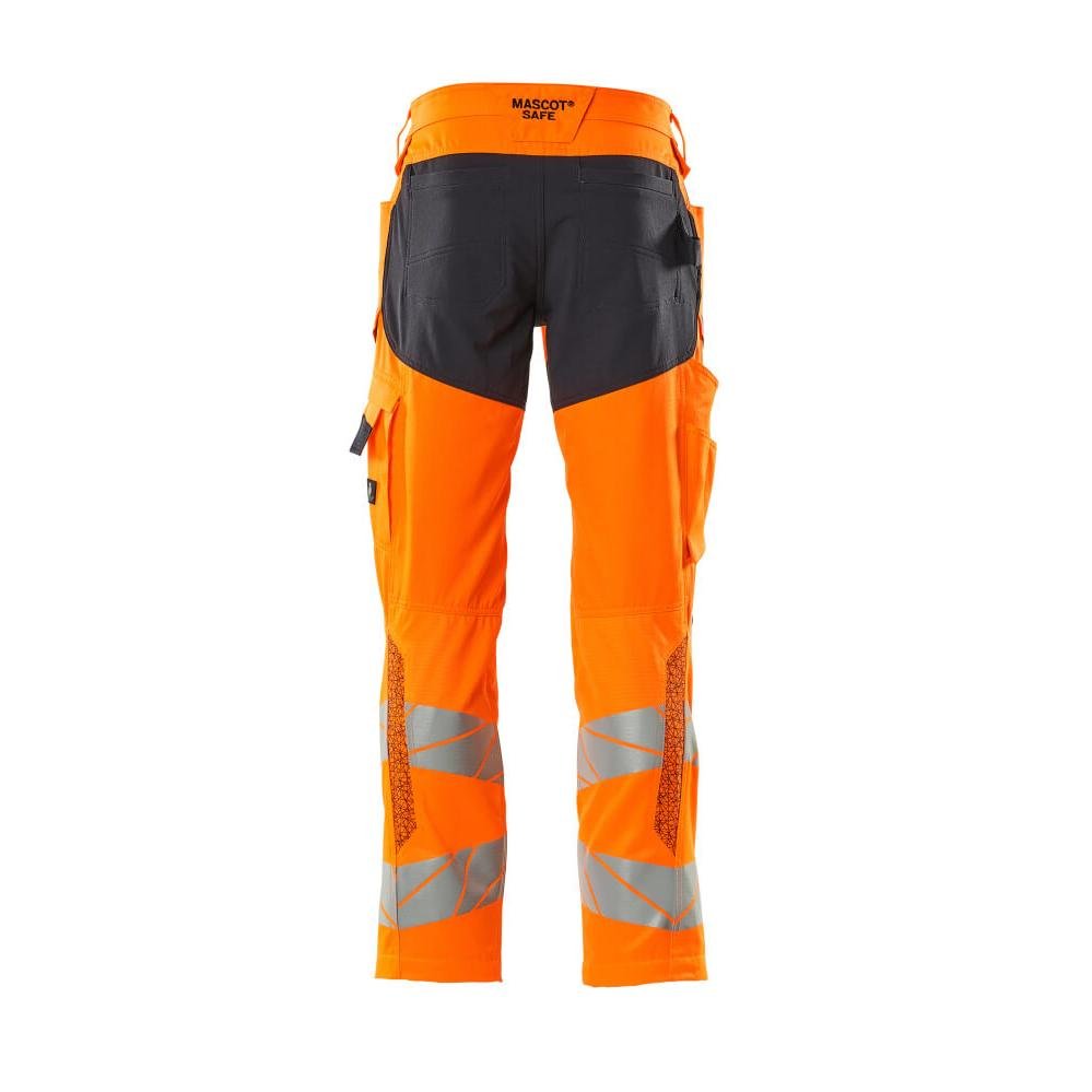 Pantaloni con tasche al ginocchio, pantaloni con inserti elasticizzati