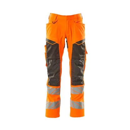 Pantaloni con tasche al ginocchio, pantaloni con inserti elasticizzati