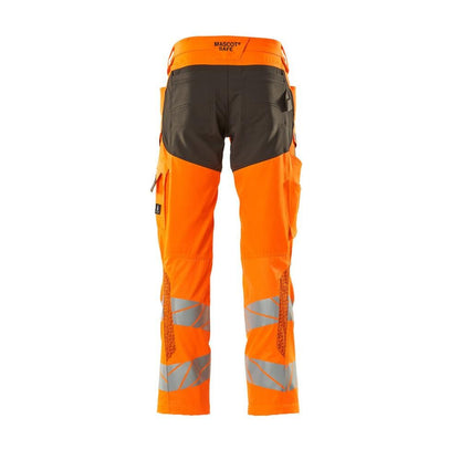 Pantaloni con tasche al ginocchio, pantaloni con inserti elasticizzati