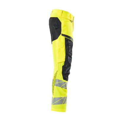 Pantaloni con tasche al ginocchio, pantaloni con inserti elasticizzati