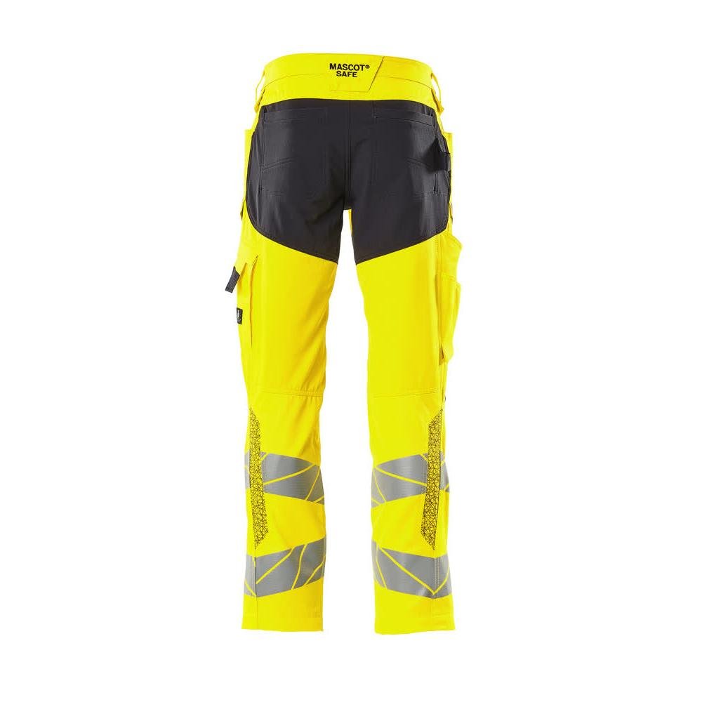 Pantaloni con tasche al ginocchio, pantaloni con inserti elasticizzati