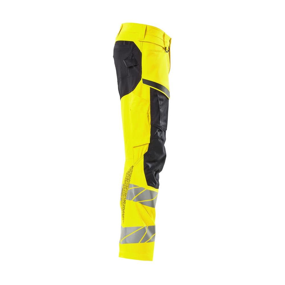 Pantaloni con tasche al ginocchio, pantaloni con inserti elasticizzati