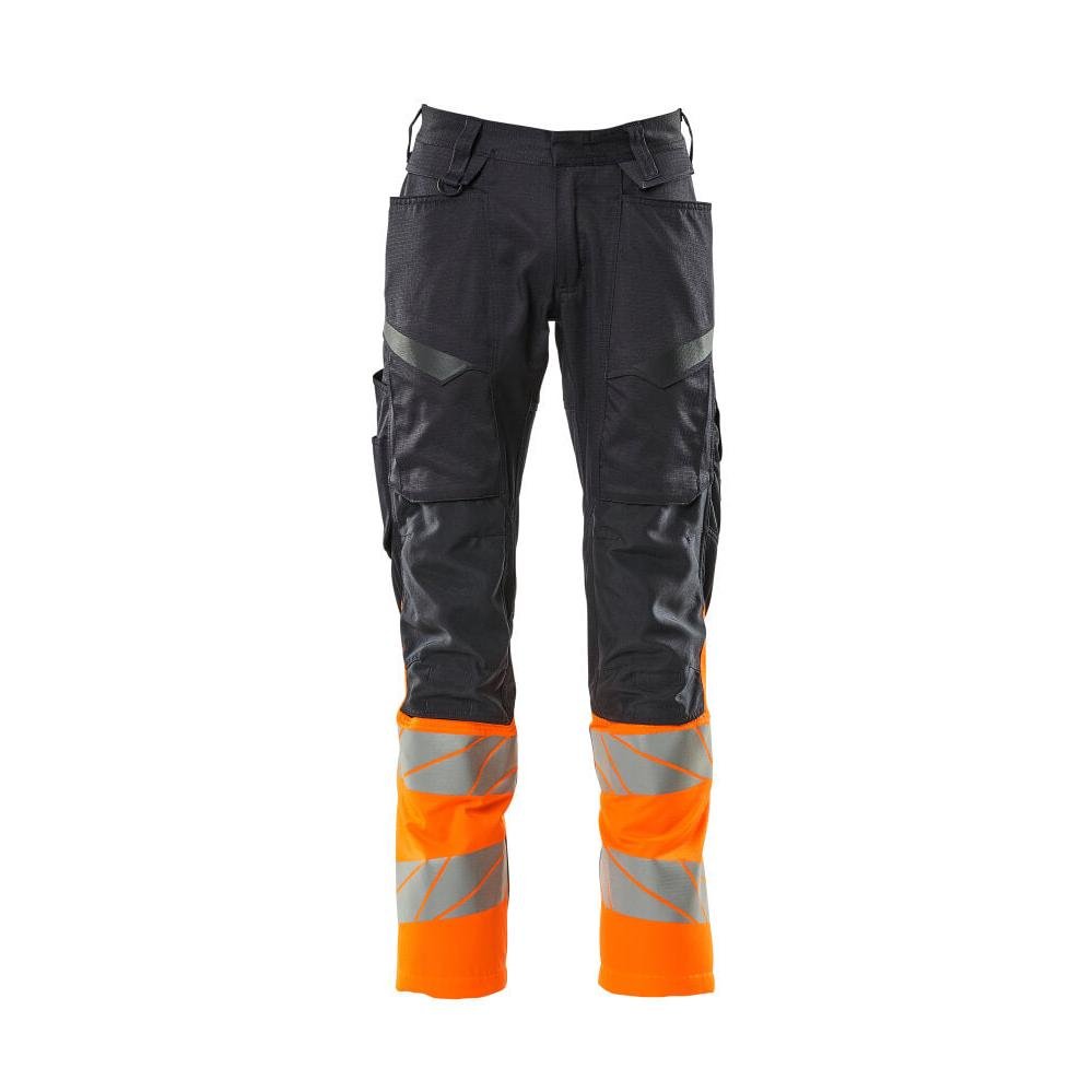 Pantaloni con tasche al ginocchio, pantaloni con inserti elasticizzati