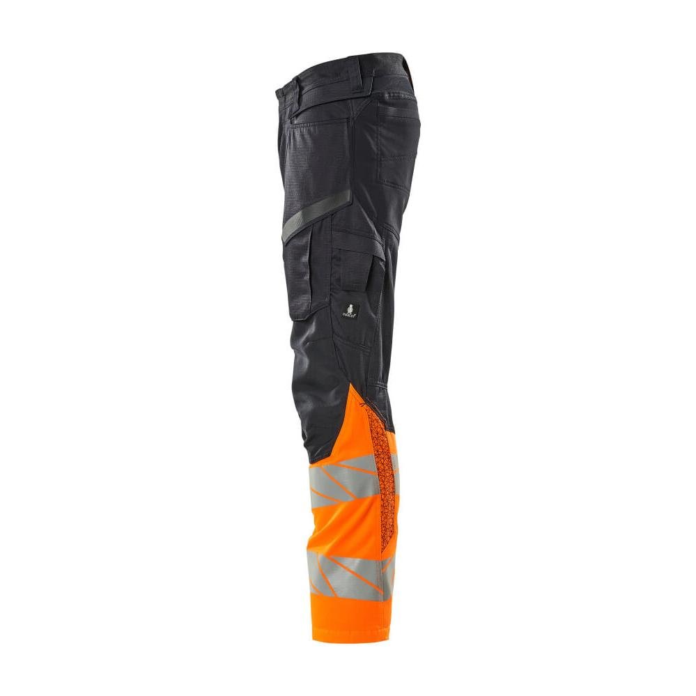 Pantaloni con tasche al ginocchio, pantaloni con inserti elasticizzati