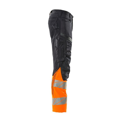 Pantaloni con tasche al ginocchio, pantaloni con inserti elasticizzati