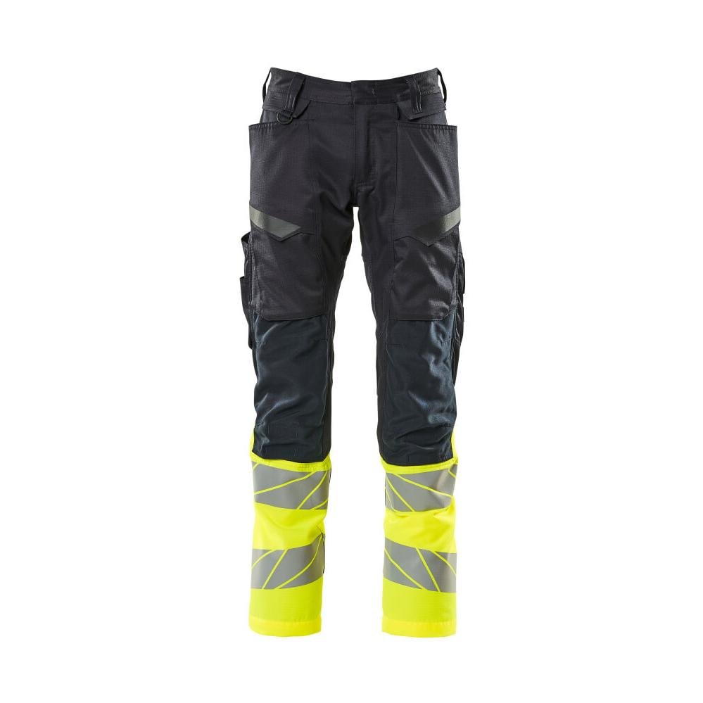 Pantaloni con tasche al ginocchio, pantaloni con inserti elasticizzati