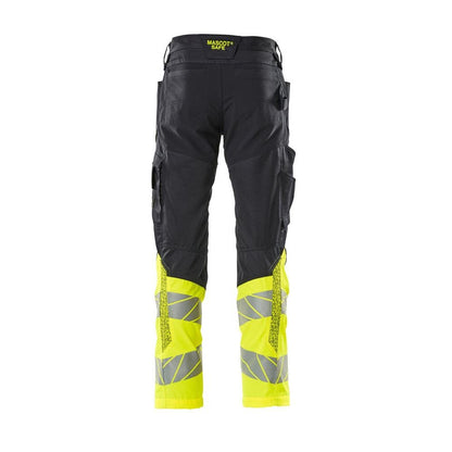 Pantaloni con tasche al ginocchio, pantaloni con inserti elasticizzati