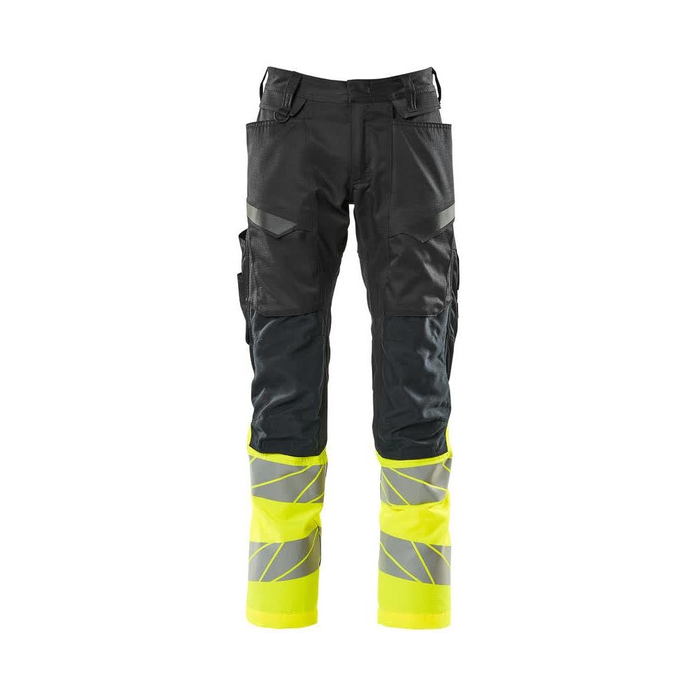 Pantaloni con tasche al ginocchio, pantaloni con inserti elasticizzati