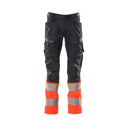 Pantaloni con tasche al ginocchio, pantaloni con inserti elasticizzati
