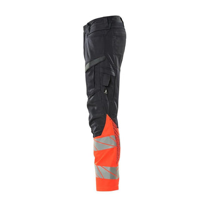 Pantaloni con tasche al ginocchio, pantaloni con inserti elasticizzati