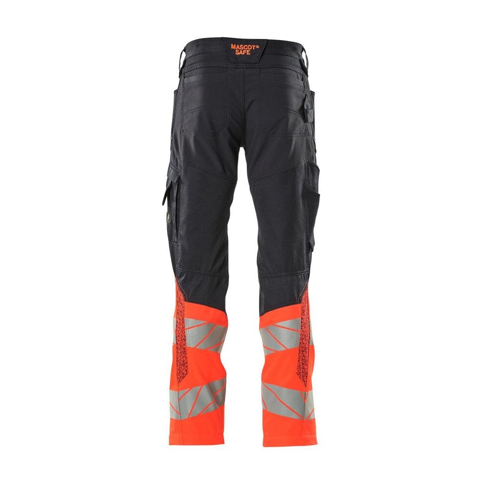 Pantaloni con tasche al ginocchio, pantaloni con inserti elasticizzati