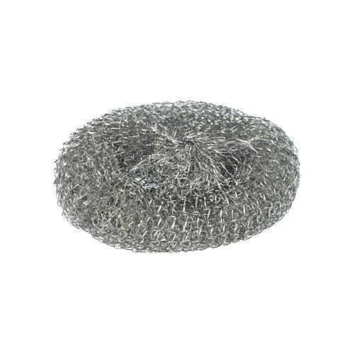 Lo Starpak 10 Topfreiniger è uno scrubber rotondo, argentato e graffiante, ideale per la pulizia di macchie ostinate su pentole e superfici.