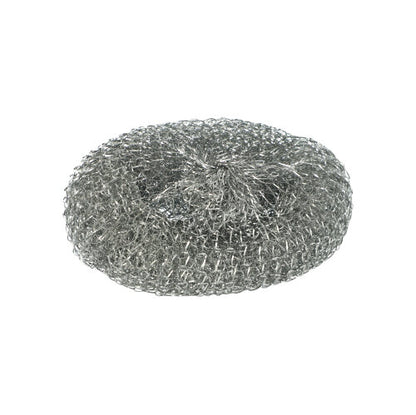 Lo Starpak 10 Topfreiniger è uno scrubber rotondo, argentato e graffiante, ideale per la pulizia di macchie ostinate su pentole e superfici.