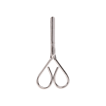 Forbici nichelate da 10 cm, a lama dritta, st-st