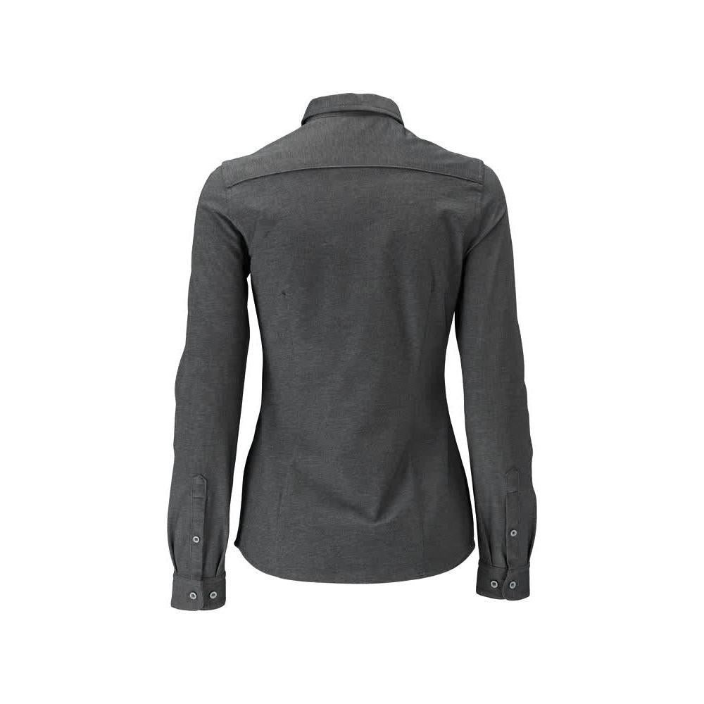 Camicia, vestibilità moderna da donna, camicetta da donna elasticizzata