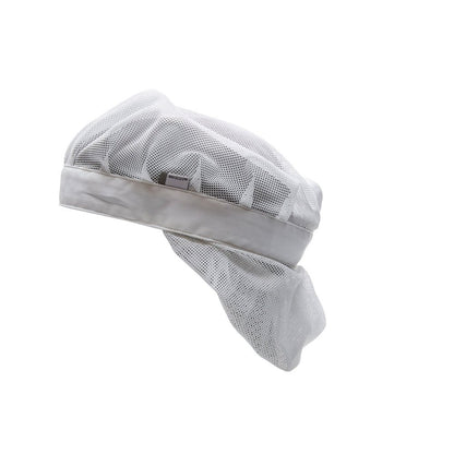 Cappuccio con retina per capelli taglia UNO, bianco | Confezione (1 pezzo)