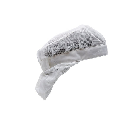 Cappuccio con retina per capelli taglia UNO, bianco | Confezione (1 pezzo)